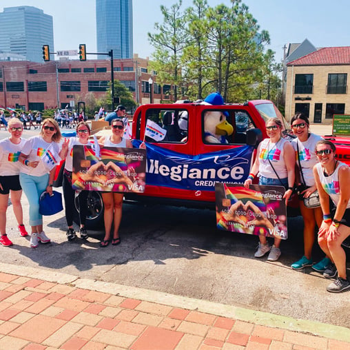 Allegiance CU at Pride Parade