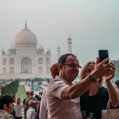 A HELOC made this mans dream of taking photos in front of the Taj Mahal a reality.
