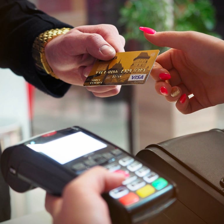 Photo of Person Handing Card